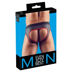 Svenjoyment Jockstrap Joy Zip Noir-Rouge
